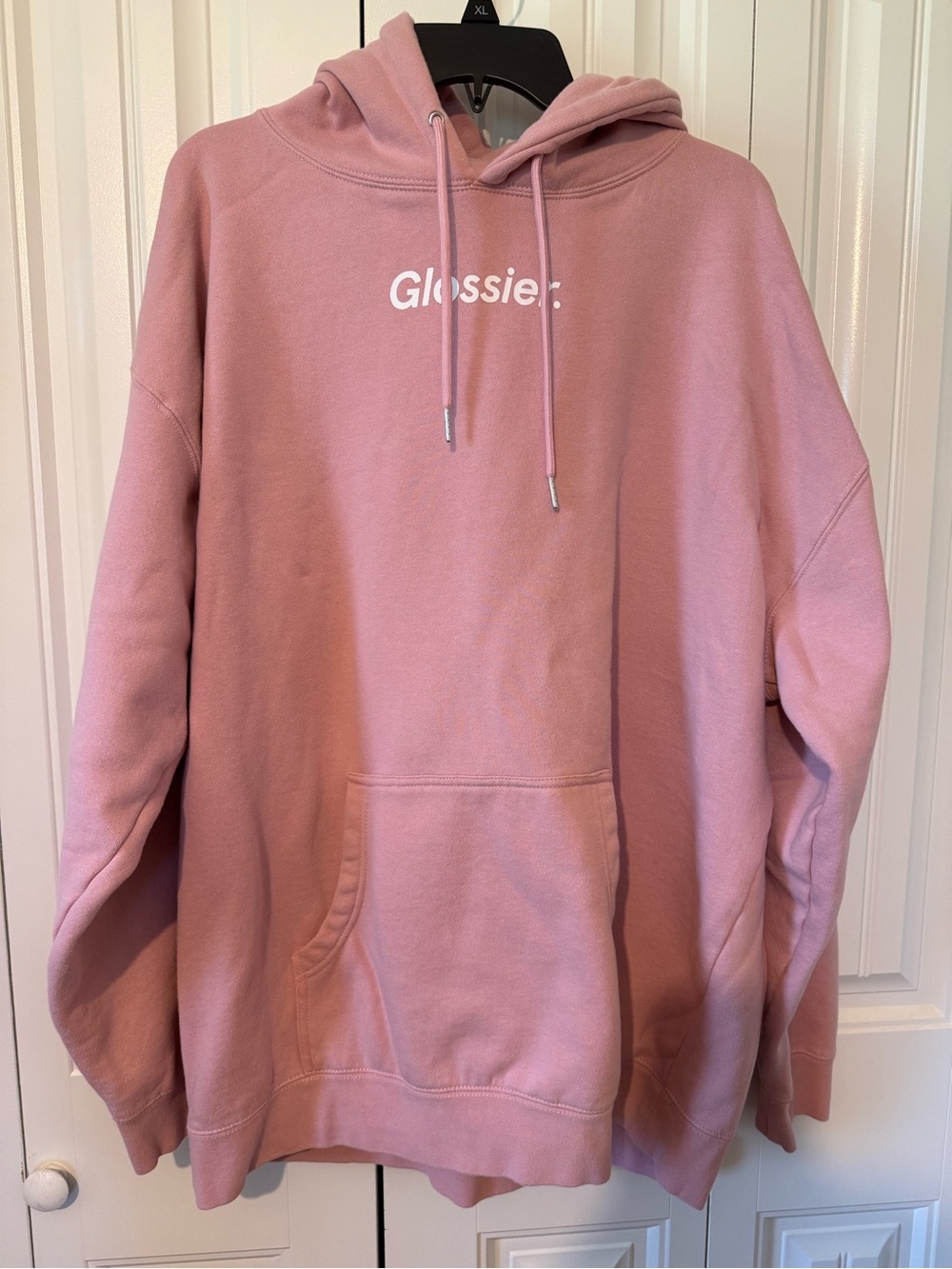Glossier Pink Logo Hoodie